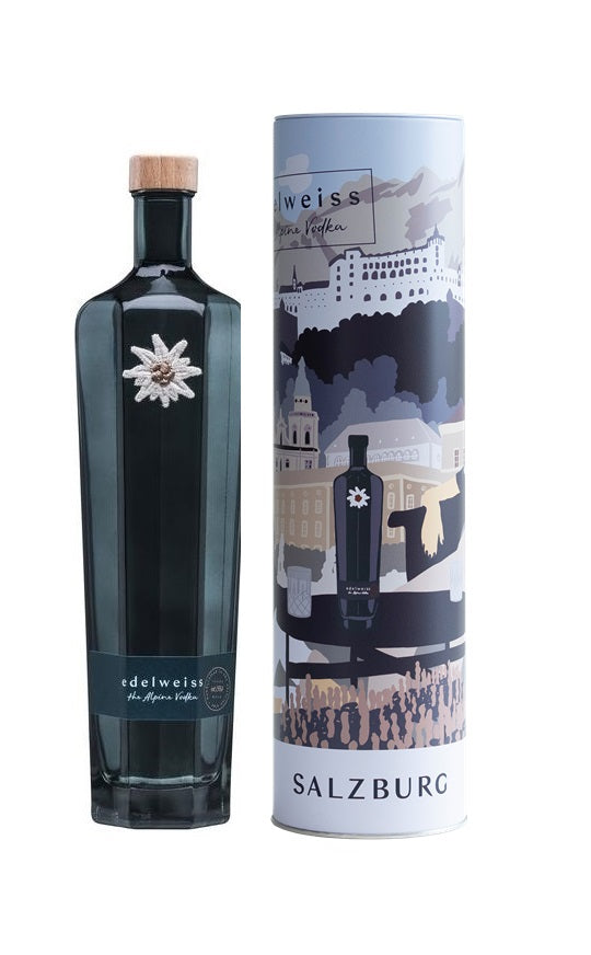 Edelweiss – the Alpine Vodka / 0,7l / 40%vol inkl. Geschenkdose Salzburg