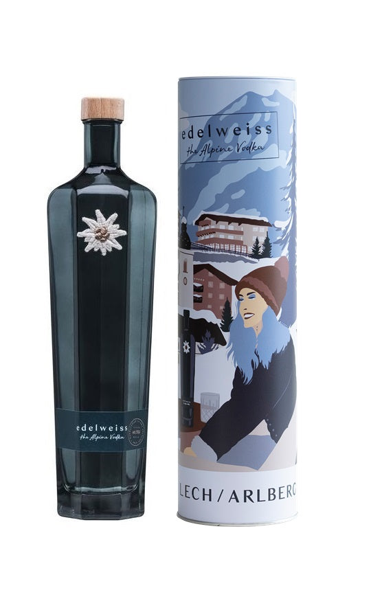 Edelweiss – the Alpine Vodka / 0,7l / 40%vol inkl. Geschenkdose Lech/Arlberg
